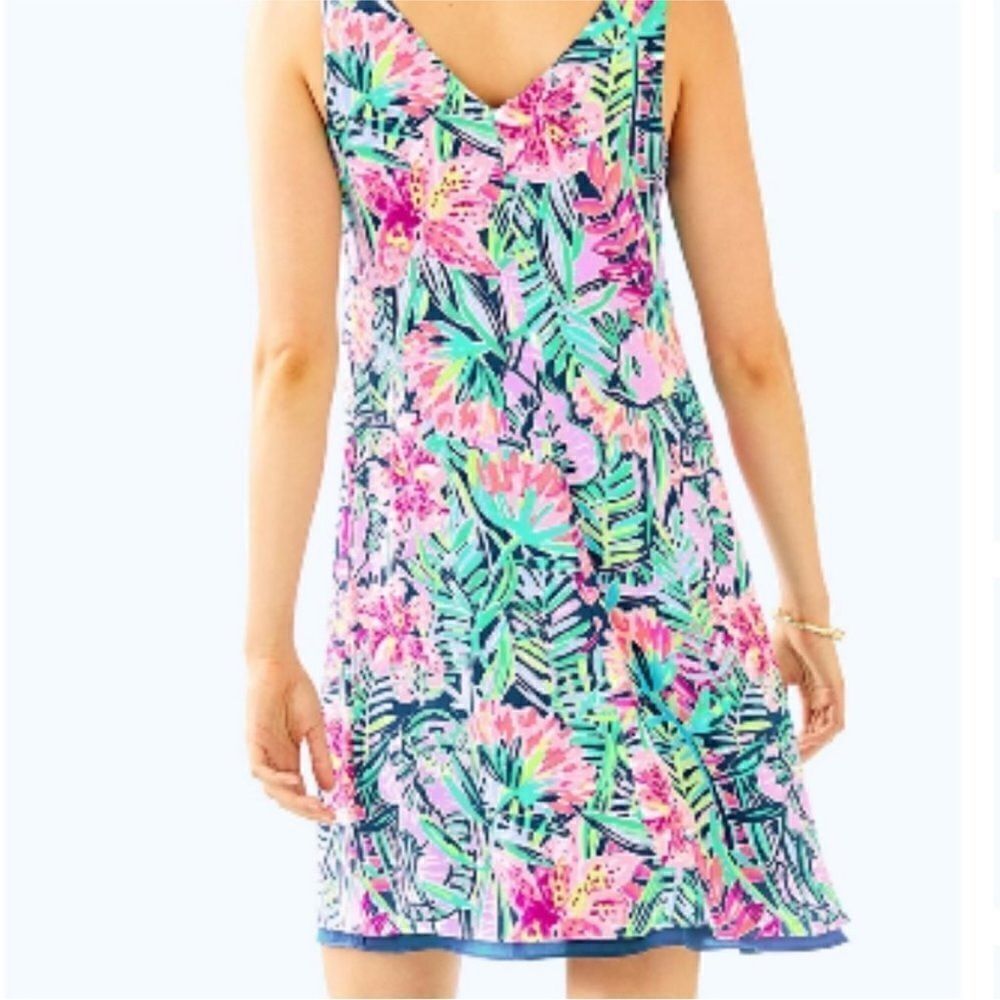 Lilly Pulitzer Florin Sleeveless V-neck Dress, S - Picture 2 of 9